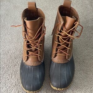 L.L. Bean Brown and Black Duck Boots